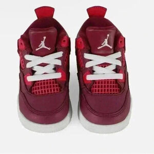 8. NIKE JORDAN 4 RETRO TRUE BERRY RUSH PINK WHITE Sneakers Toddler 7 C.